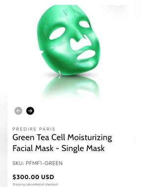 Predire: Green Tea Cell Moisturizing Single Facial Mask